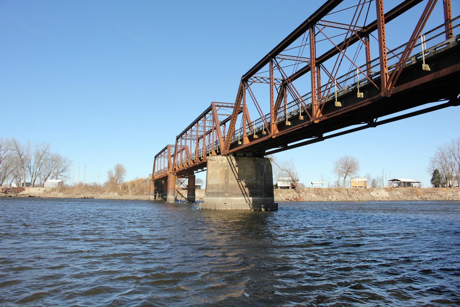 Looking north